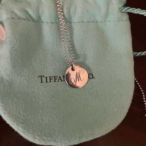 Tiffany beaded chain with M disc
